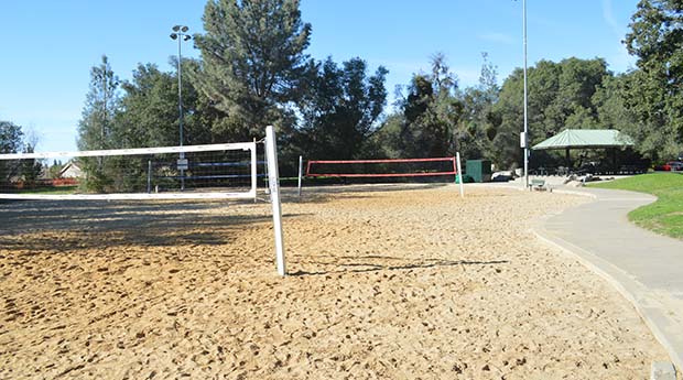Lighted Sand Volleyball Courts