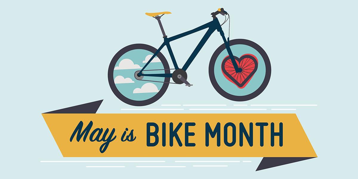 May Is Bike Month Logo 2022 Graphic