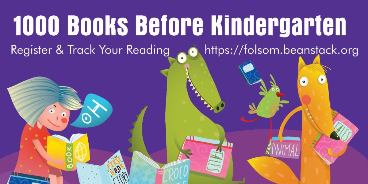 Read 1000 books before kindergarten graphic w