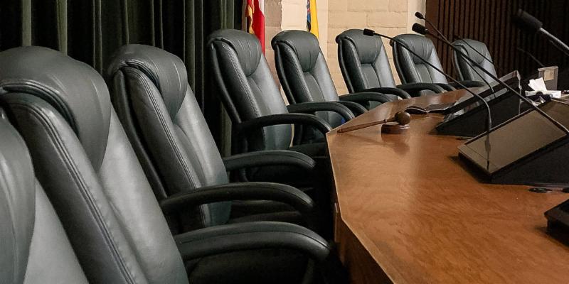 Folsom council chambers seats