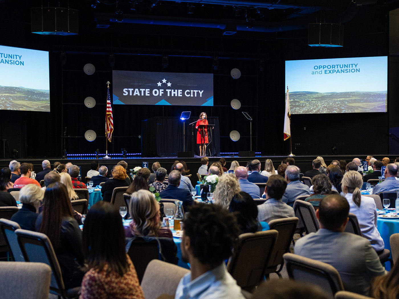 Mayor Rodriguez giving the 2023 State of the City address