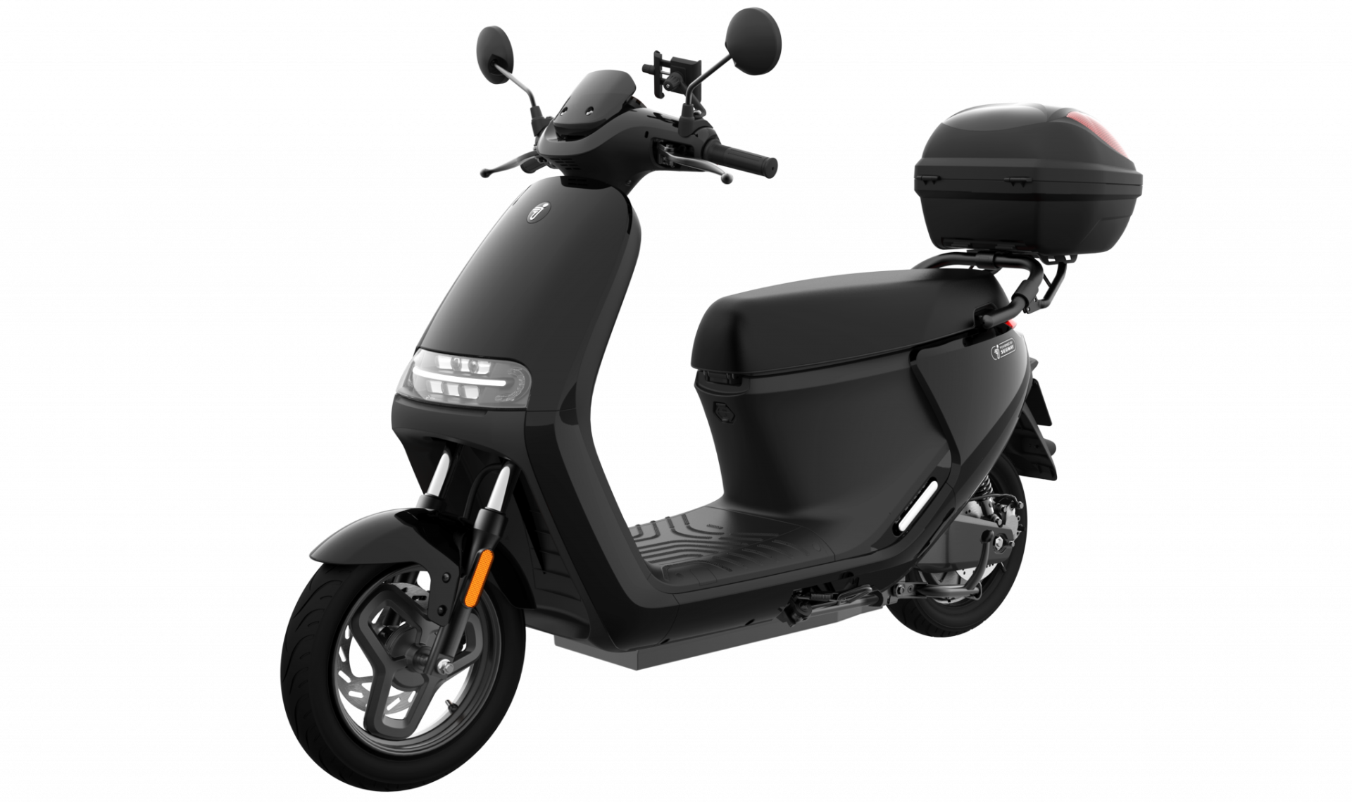 Image of black e-moped