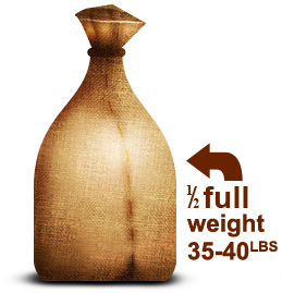sandbag - half full weight